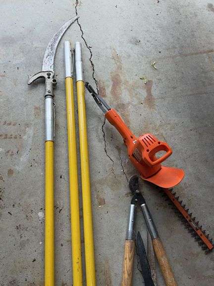 24’ Pole Saw, B&D Electric Trimmer  & Limb Trimmers