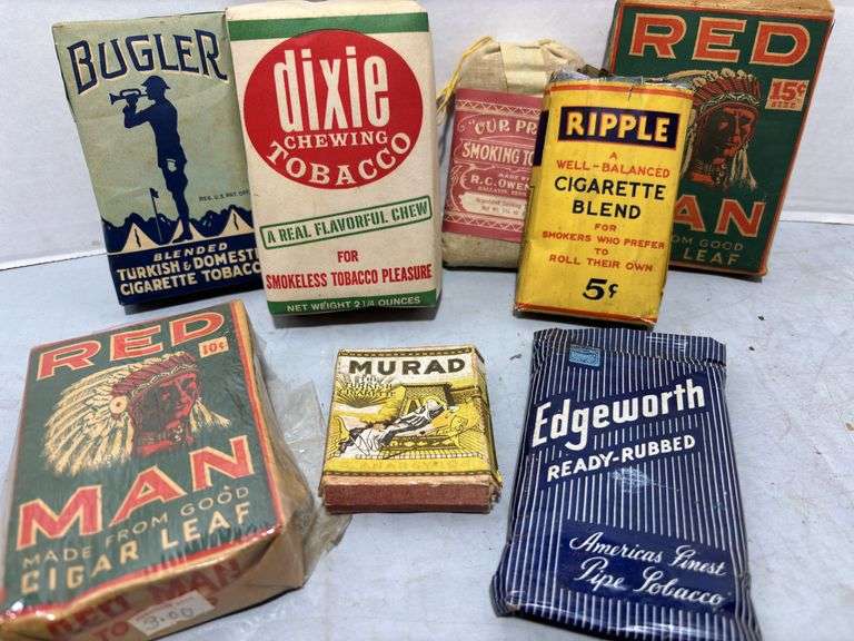 Collection of Red Man & Other Varieties of Tobacco Products