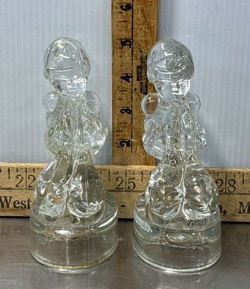 Girl With Geese Glass Figurines