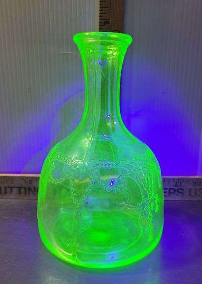 Uranium Glass Decanter