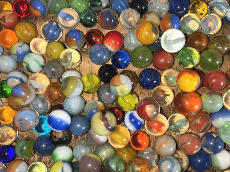 Huge Assortment of Glass Marbles