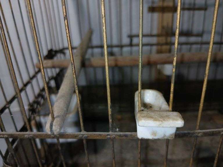 1920's Hendryx Brass Bird Cage