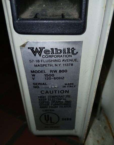 Welbilt 1500 watt Radiator Heater- Has Power