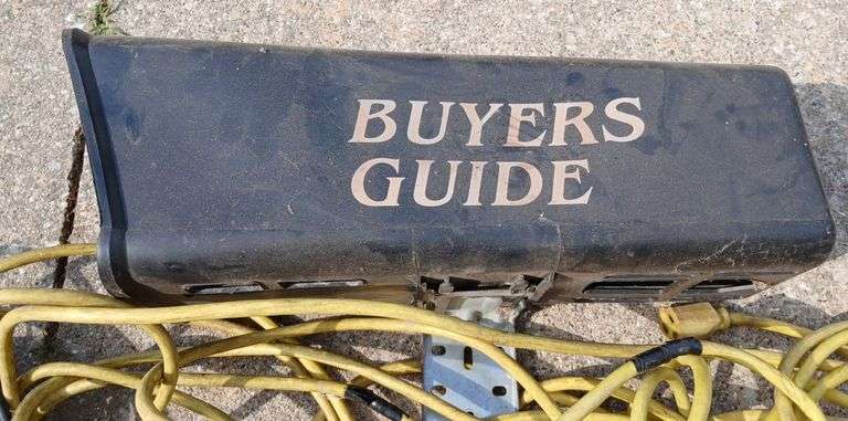 Extension Cord, Trouble Light and Buyers Guide Box