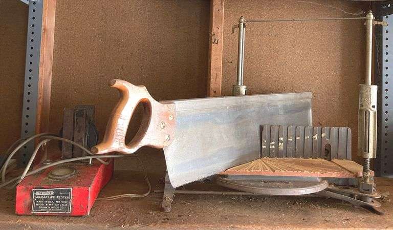 Stanley No. 360 Miter Box & Trucut Armature Tester- untested