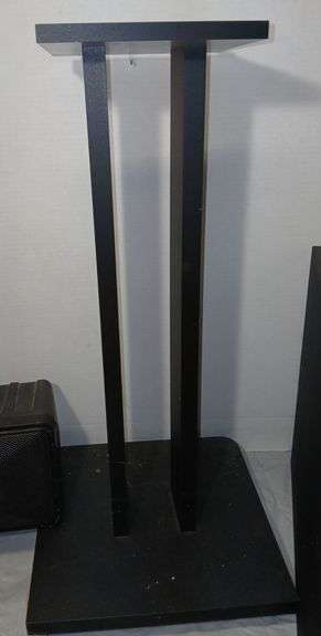 Four Bose Speakers and Two Stands