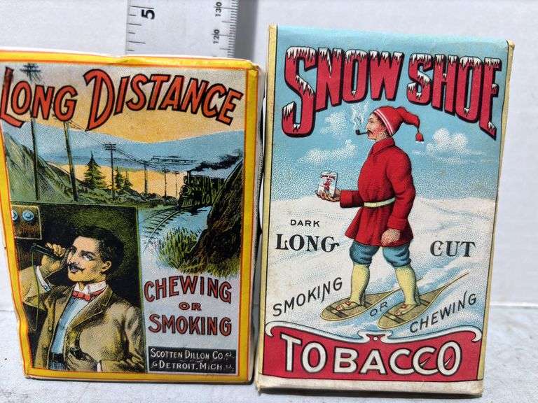 Old Soldier Tobacco Advertisement Packaging, Jack Frost Tobacco & Other Various Tobacco