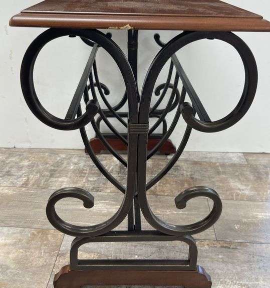 24" x 24"x 14" End Table & 28” x 15” x 14” Shelf Unit