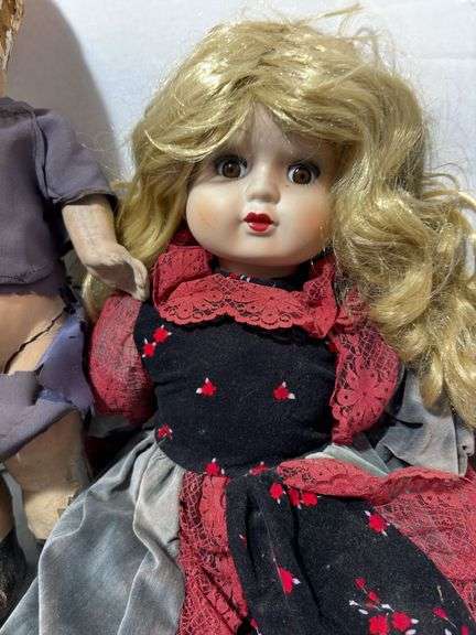1966 Chalkware Kewpie Piggy Bank & Other Baby Dolls