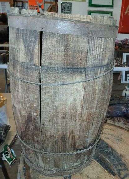 55 Gallon Jack Daniel's Keg & Smaller Wooden Keg