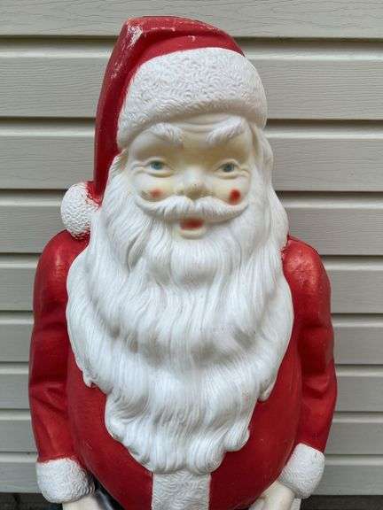 Vintage 47” Tall Empire Santa Blow Mold- Untested/Light Bulb Missing