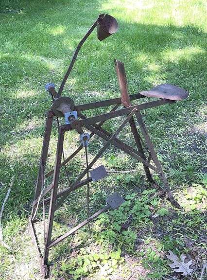 Antique Grinding Wheel- stone not included