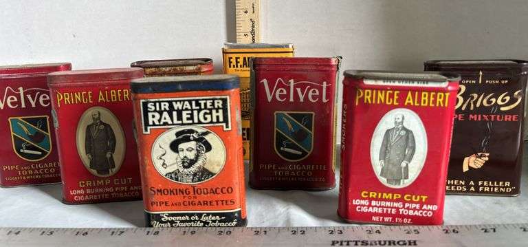 Assorted Tobacco Tins
