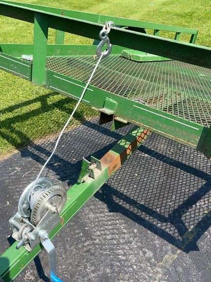 Steel 76”x113” Trailer w/ Hand Winch (Bed is 111” x 62”)