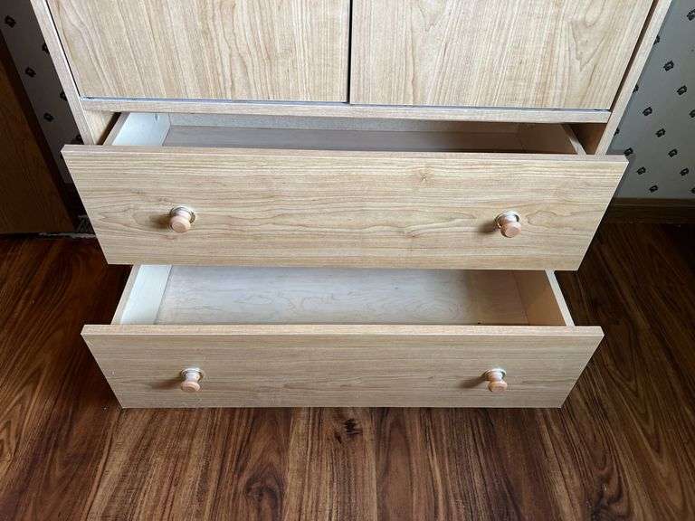 Wooden Wardrobe (55”T,30”L,15.5”D)