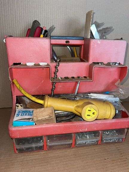 Tool/Hardware Caddy & Lots of Hardware- see pics
