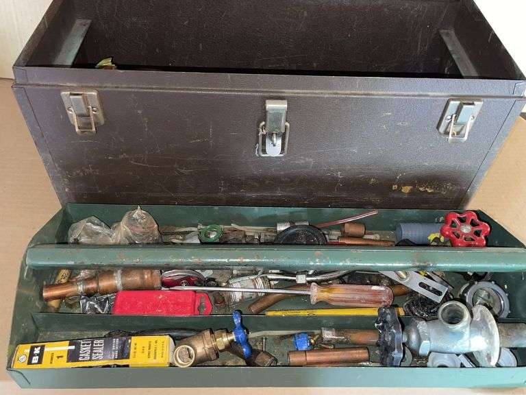 Kennedy 10”x20”x9” Toolbox w/ Contents