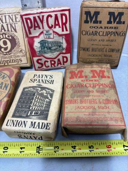 M.M. Coarse Cigar Clippings, Pay Car Scrap & Other Varieties of Cigar Clippings