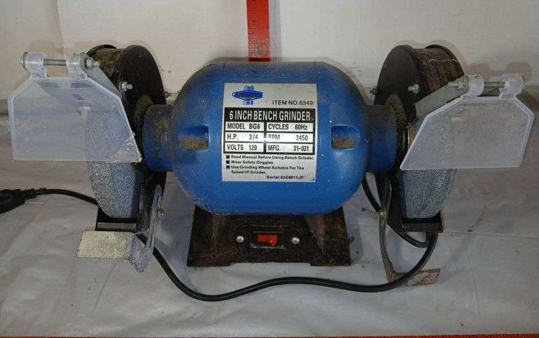 Cummins Six Inch Bench Grinder (has power)
