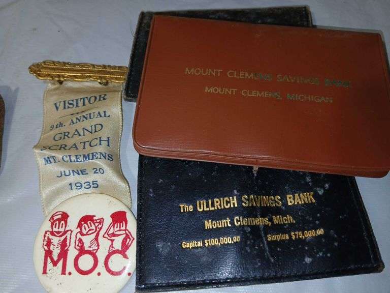 Two Mt Clemens Advertising Thermometers & Various Memorabilia