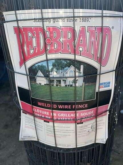 Red Brand 4’ Welded Wire Fencing - 1 Full & 1 Used Roll