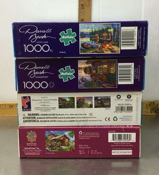 4 Puzzles, 3-1000 Piece 1-750 Piece