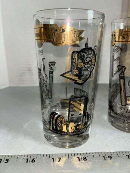 Seven Glasses From the 1959 American Electroplaters Society 5th Annual Finishing Expo in Detroit