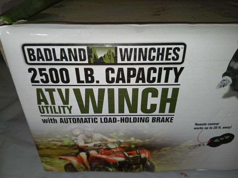 Badlands ATV 2500 lb Capacity Winch- NIB