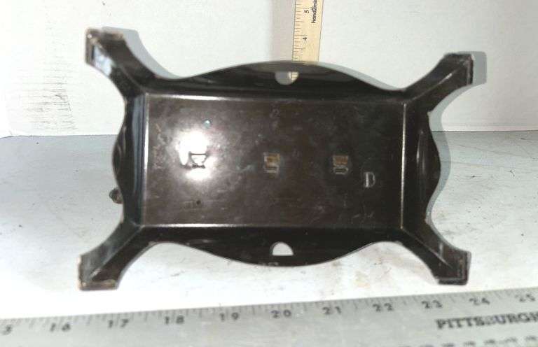 1930'S Faux Wood Grain Tin Litho Children's Hand Crank Sewing Machine