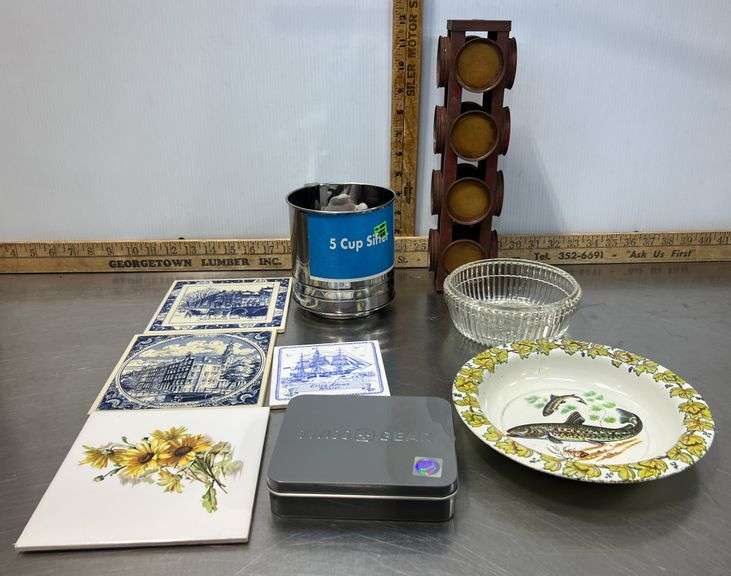 5-Cup Sifter, Fish Serving Bowl, Swiss Gear Container, Decorative Tile ...