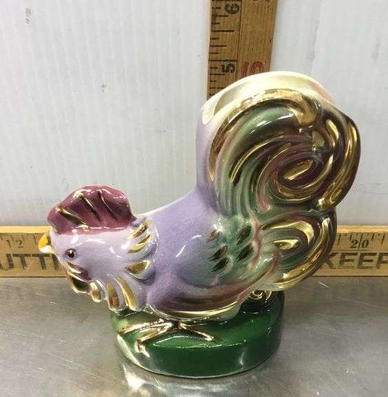 Ceramic Rooster Wall Pocket