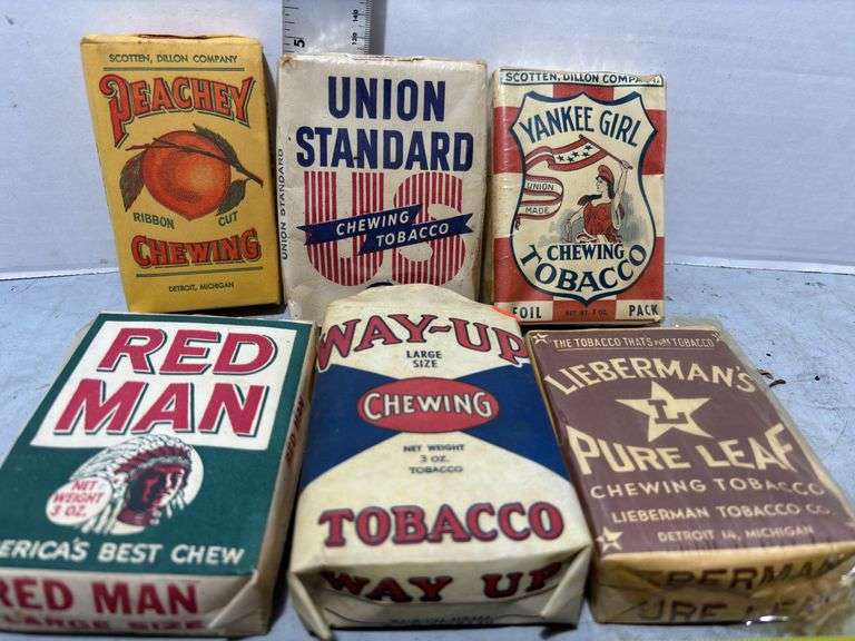 Peachey, Union Standard, Yankees Girl, Red Man, Way-Up, Lieberman’s Chewing Tobacco