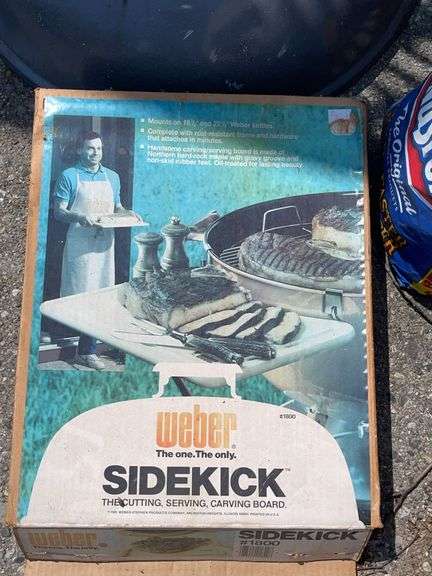 Charcoal 23” Grill, Sidekick Table & Charcoal
