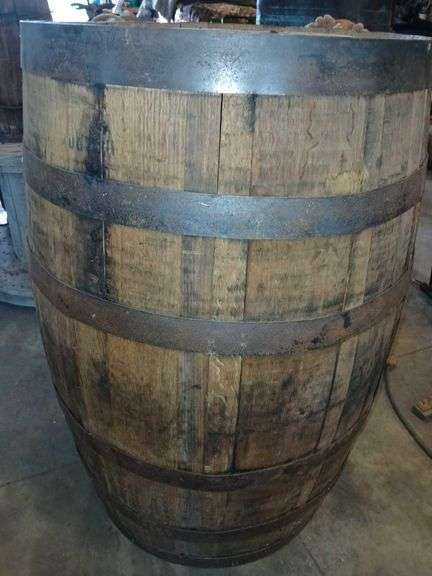 55 Gallon Jack Daniel's Keg & Smaller Wooden Keg