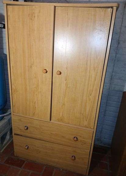 Wooden Wardrobe (55"×31"×16")