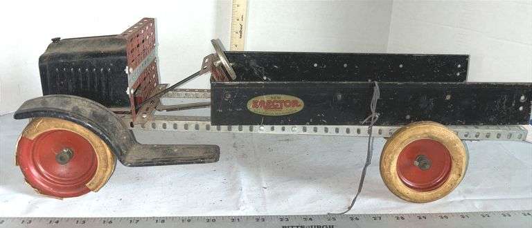 Buddy L "The Wild Animal Circus On Wheels", 1940’s Wyandotte Pressed Steel Toy Airplane & Primitive 