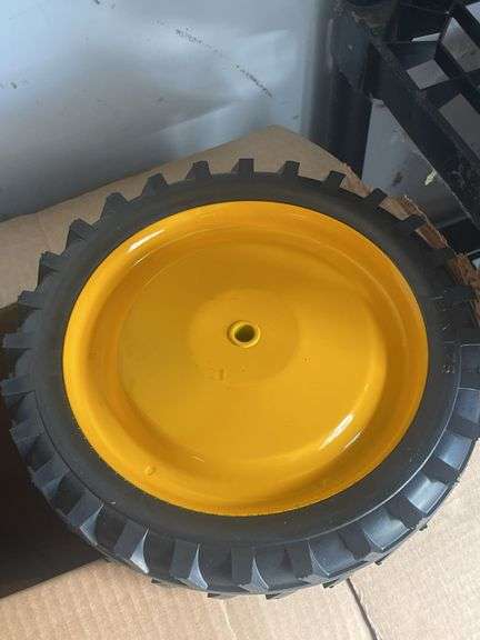 ERTL Rare! Yellow John Deere Cast Iron Tractorcycle- Never Assembled