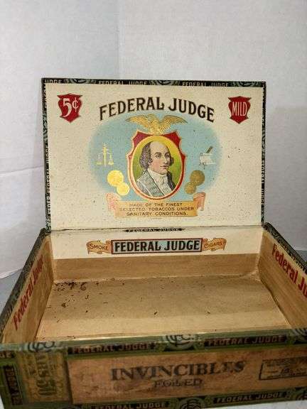 Federal Judge, Harvester & Banner Cigar Boxes
