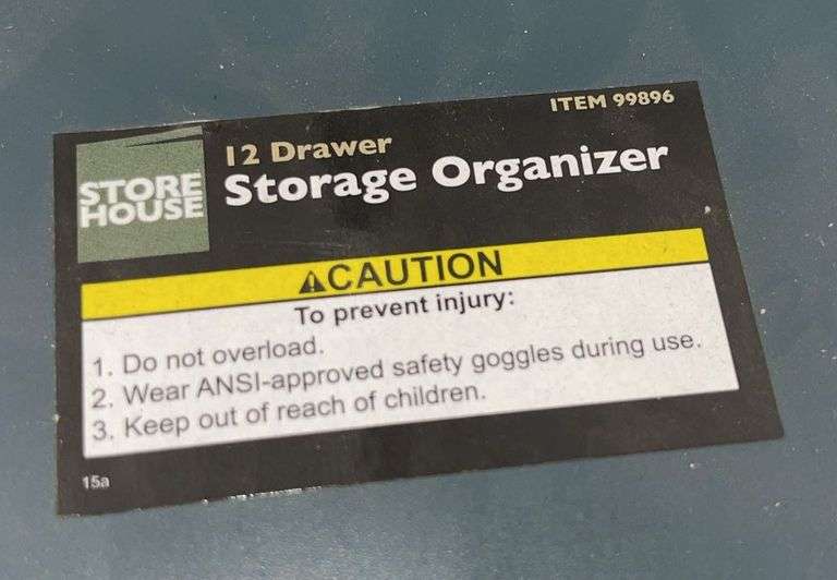 Three 12 Drawer Storage Organizers
