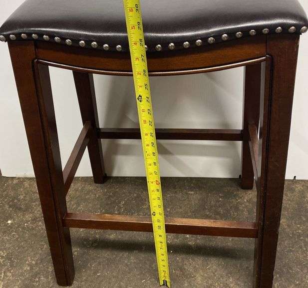 Four Leg Wood Bar Stool