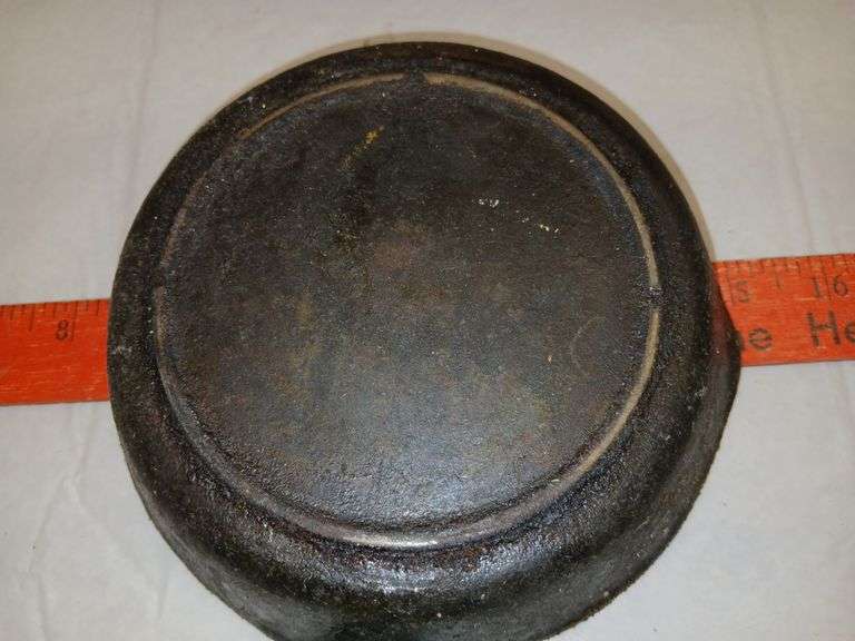 Two Wagner Cast Iron Pans & One Unmarked Cast Iron Pan w/ Heat Ring