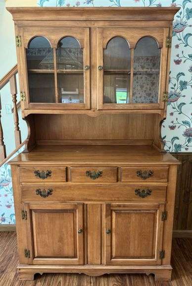 Young Republic Solid Maple 2 Piece Hutch (73”T,44”W,19”D)