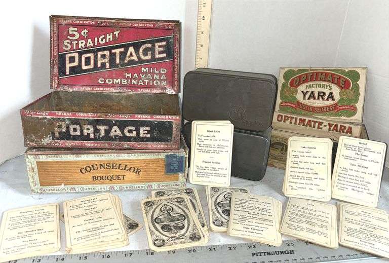 1897 Progressive Chautauqua Cards & Cigar Boxes
