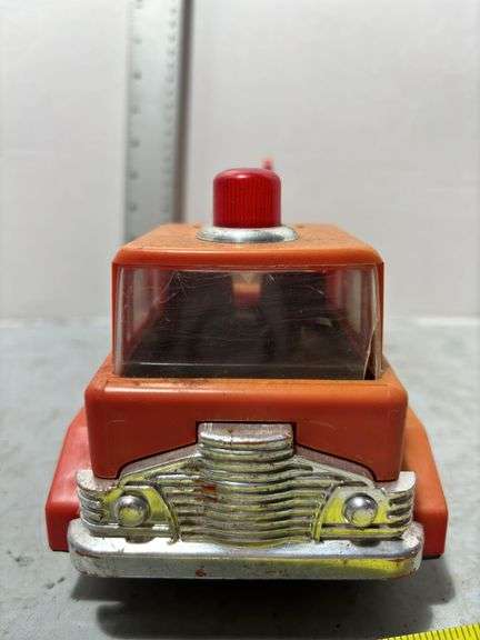 Marx Fire Trucks, Bulldozer, Playart Toy Fire Truck & Other Toys