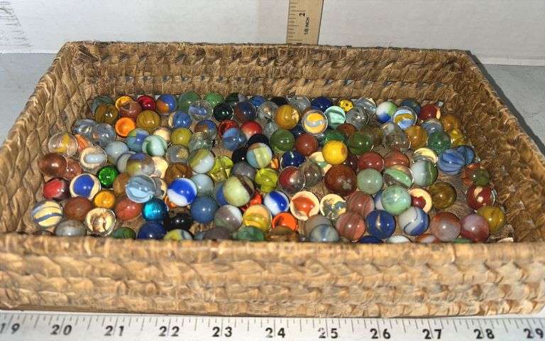 Huge Assortment of Glass Marbles