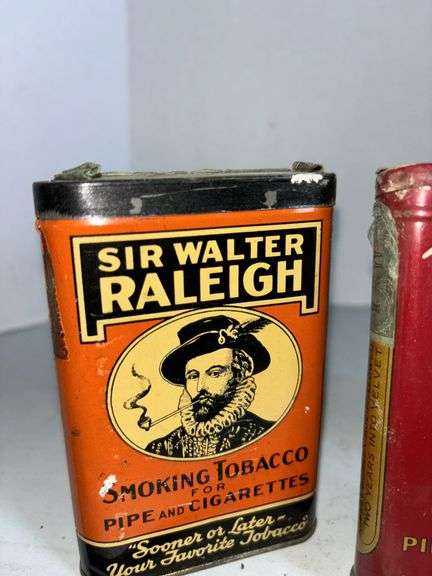 Sir Walter Raleigh, Prince Albert & Other Tobacco Tins