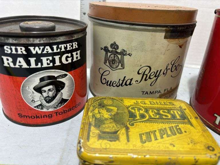 Sir Walter Raleigh & Other Tobacco Tins