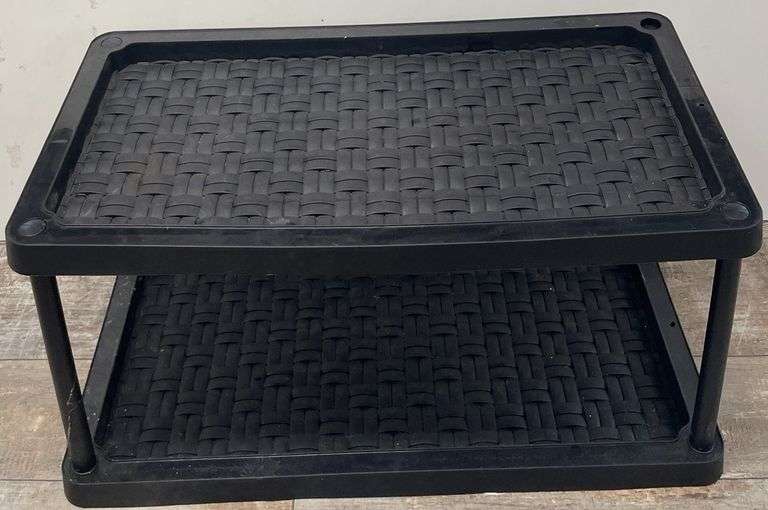 24" x 24"x 14" End Table & 28” x 15” x 14” Shelf Unit