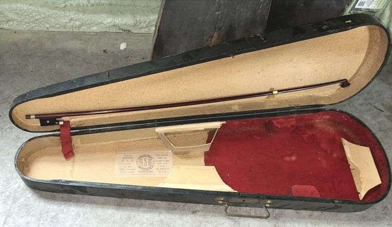 Two Wood G&B Violin Cases & Chipboard Case