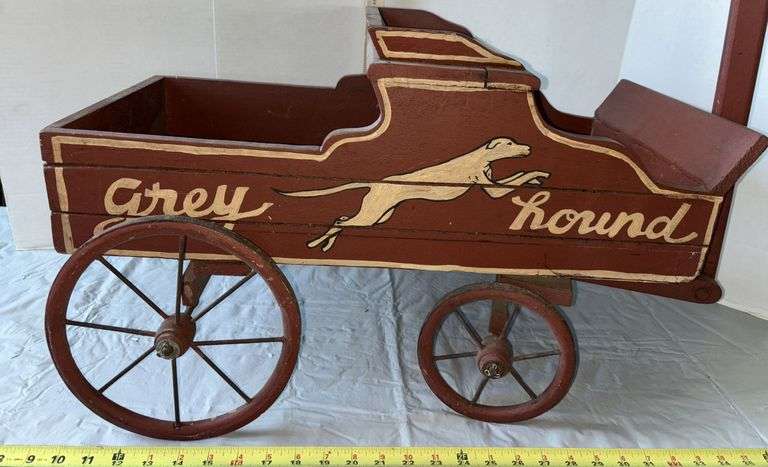 Primitive Children’s Grey Hound Wood Wagon